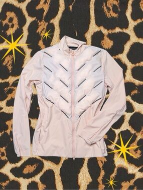 J.LINDEBERG | Shield Hybrid Quilted Lightweight Puffer Jacket Pink | Women XS